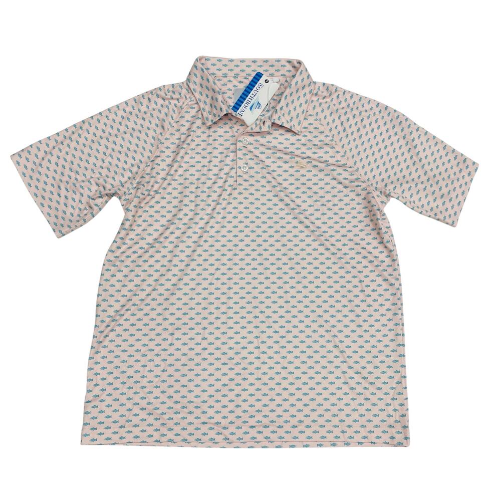 NWT Southbound Size L (12/14) Fish Print Polo